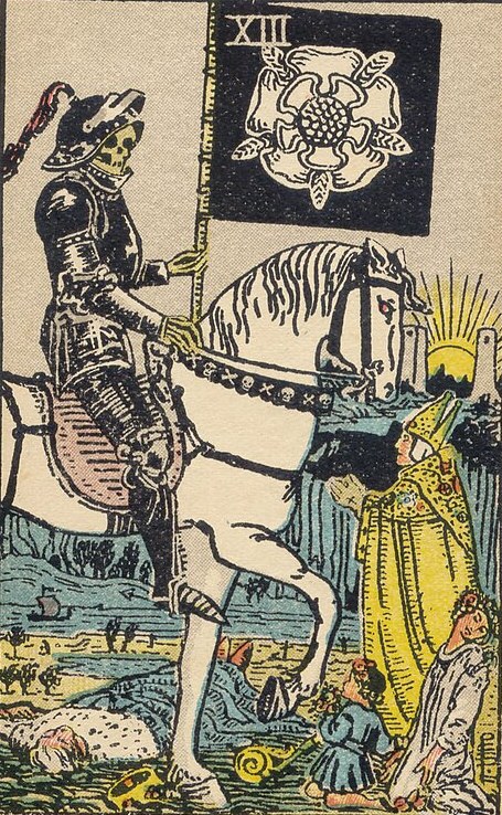 Lá Death (Cái Chết) trong bộ Rider–Waite–Smith 1909