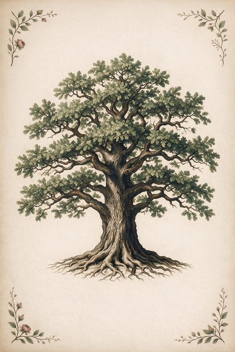 Lá Cái Cây (Tree) trong bộ Lenormand