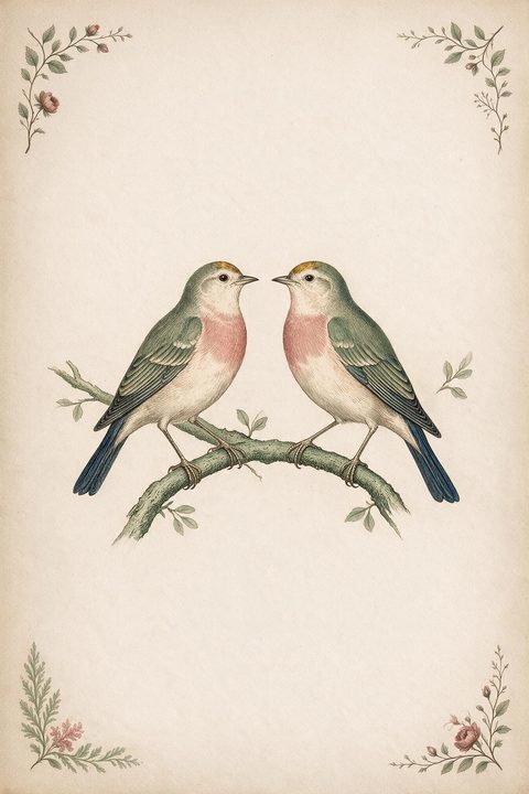 Lá Đàn Chim (Birds) trong bộ Lenormand