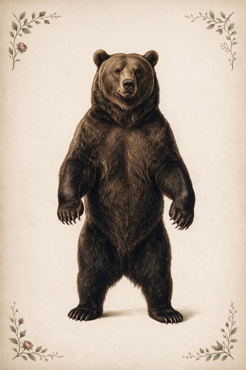 Lá Con Gấu (Bear) trong bộ Lenormand
