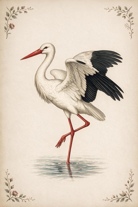 Lá Con Cò (Stork) trong bộ Lenormand