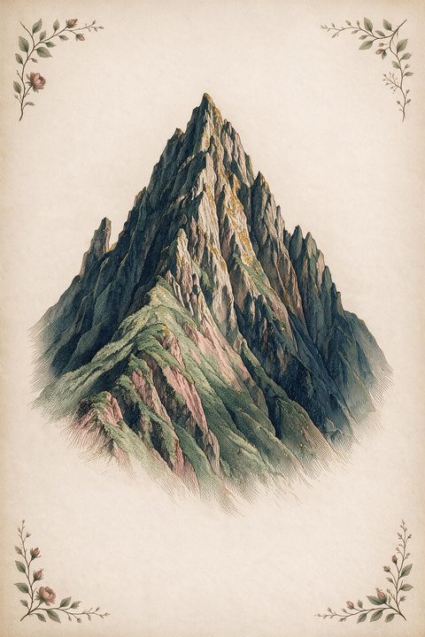 Lá Ngọn Núi (Mountain) trong bộ Lenormand