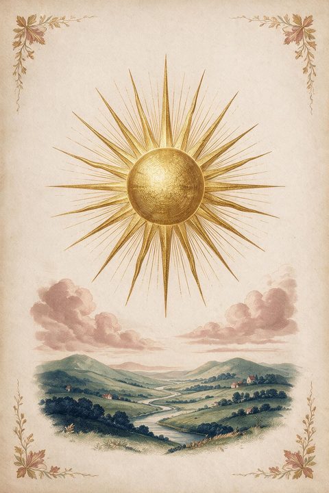Lá Mặt Trời (Sun) trong bộ Lenormand